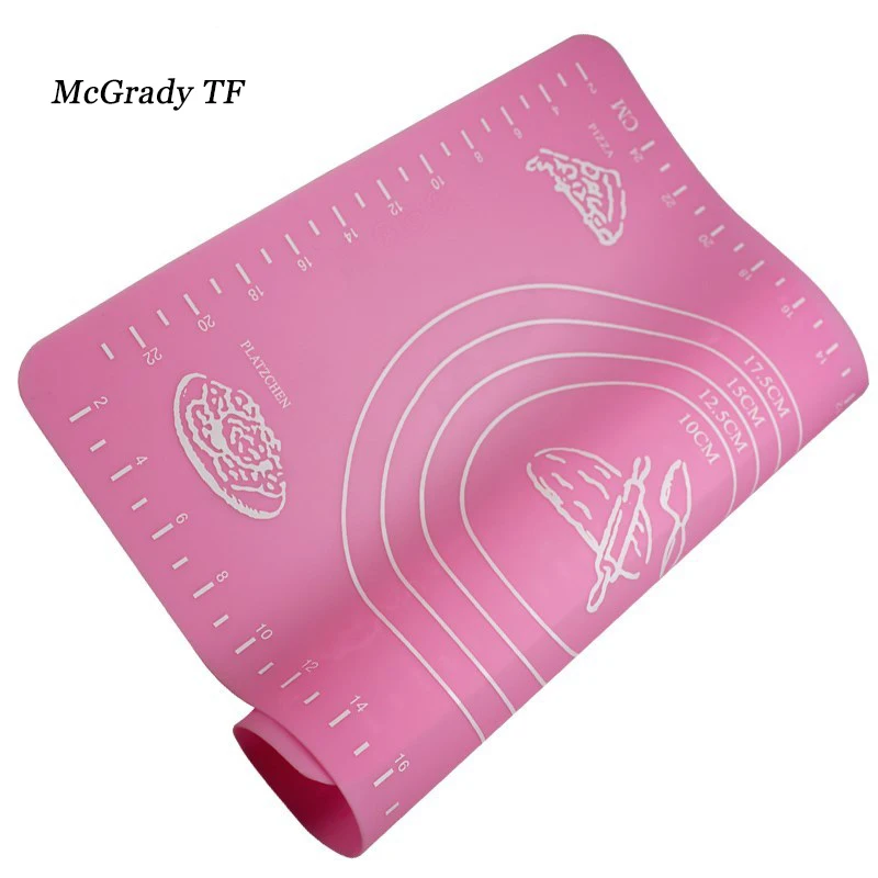 Mac 29x26cm Randomly Silicone Cake Dough Pastry Fondant Rolling Cutting Mat Baking Pad Pastry Boards Cookie Decorating Tools