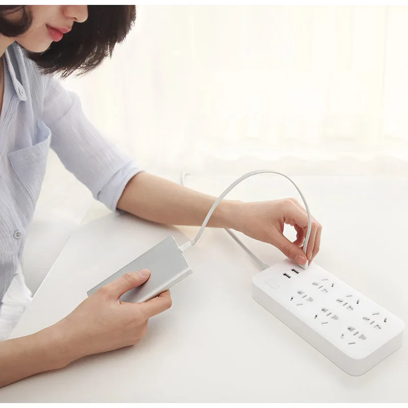 Xiaomi Smart power Strip 2.1A Зарядка 3 USB удлинитель 6 Стандартный гнездовой адаптер США Великобритания ЕС AU