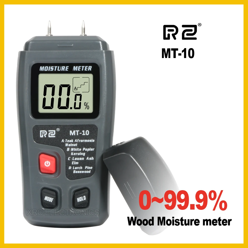 Goedkoop RZ MT10 EMT01 Draagbare Hout Vochtmeter Hygrometer Hout Boom Dichtheid Digitale Elektrische Tester meetinstrument