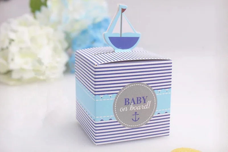 

Wedding Favors Candy Boxes Sailing Boat Gifts Marriage Baby Birth Candy