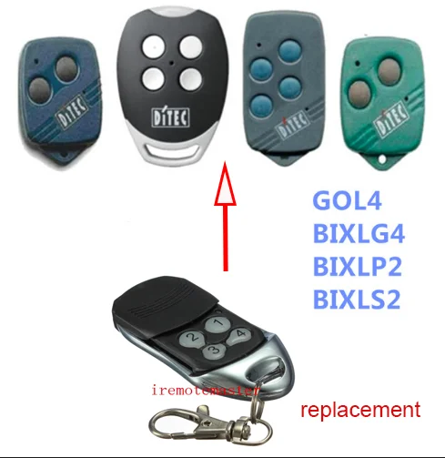 

The remote replace for DITEC GOL4,BIXLP2,BIXLS2,BIXLG4 Rolling code 433mhz top quality