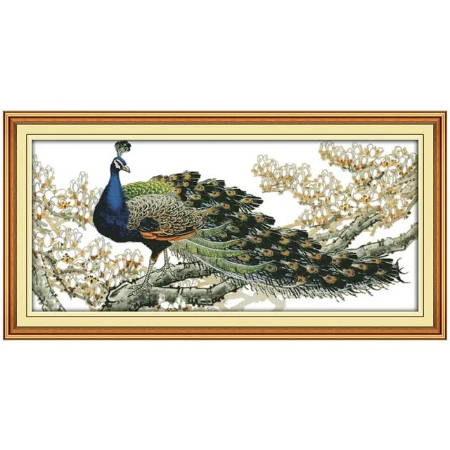 Peacock Patterns Counted Cross Stitch 11CT 14CT Cross Stitch Set