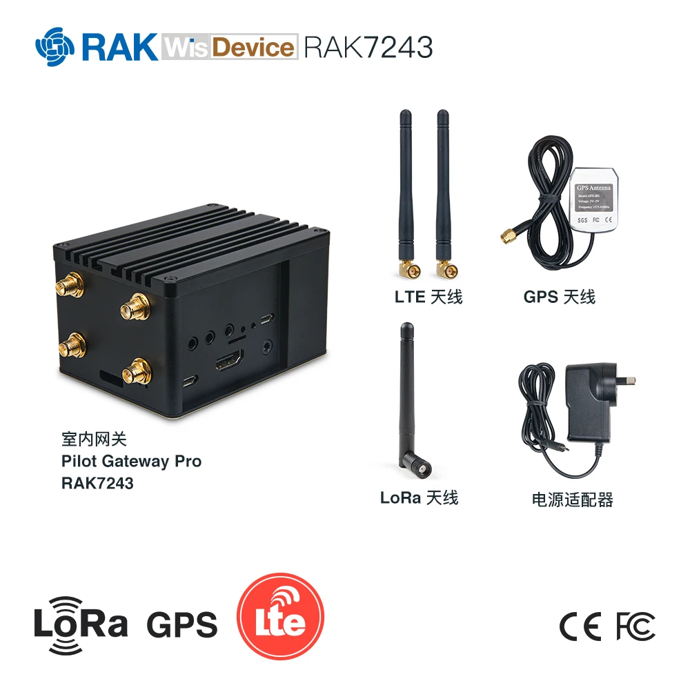 LoRa внутренний шлюз RAK831 обновленная версия Pilot Gateway Pro, поддержка 4G/WiFi/LoRa
