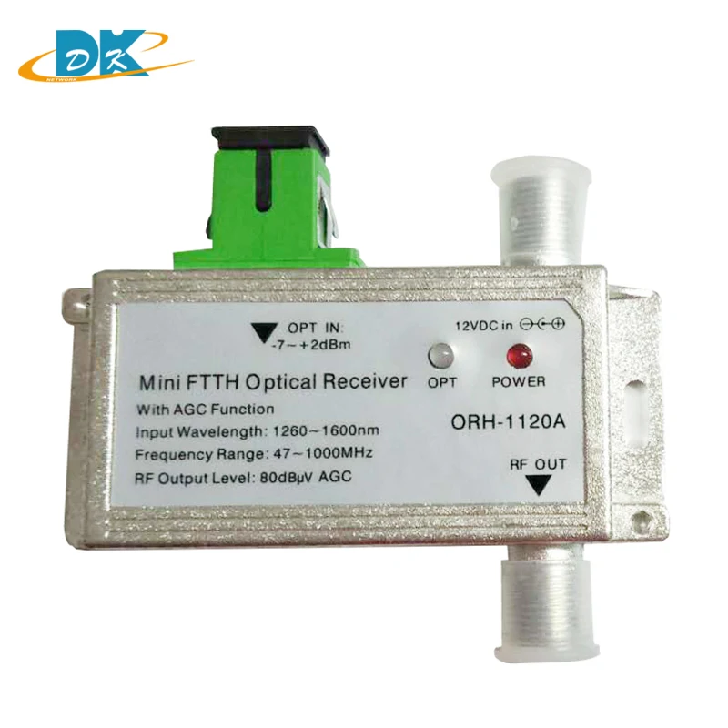 

CATV FTTH Optical node / Receiver 1310nm and active receiver AGC Model ORH-1120A 47-1000MHz, same function ORH-1020A but no WDM