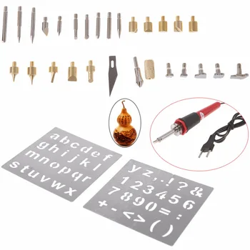

28pcs/Set Wood Burning Pen Tips Stencil Soldering Iron Work Carving Burner Tool