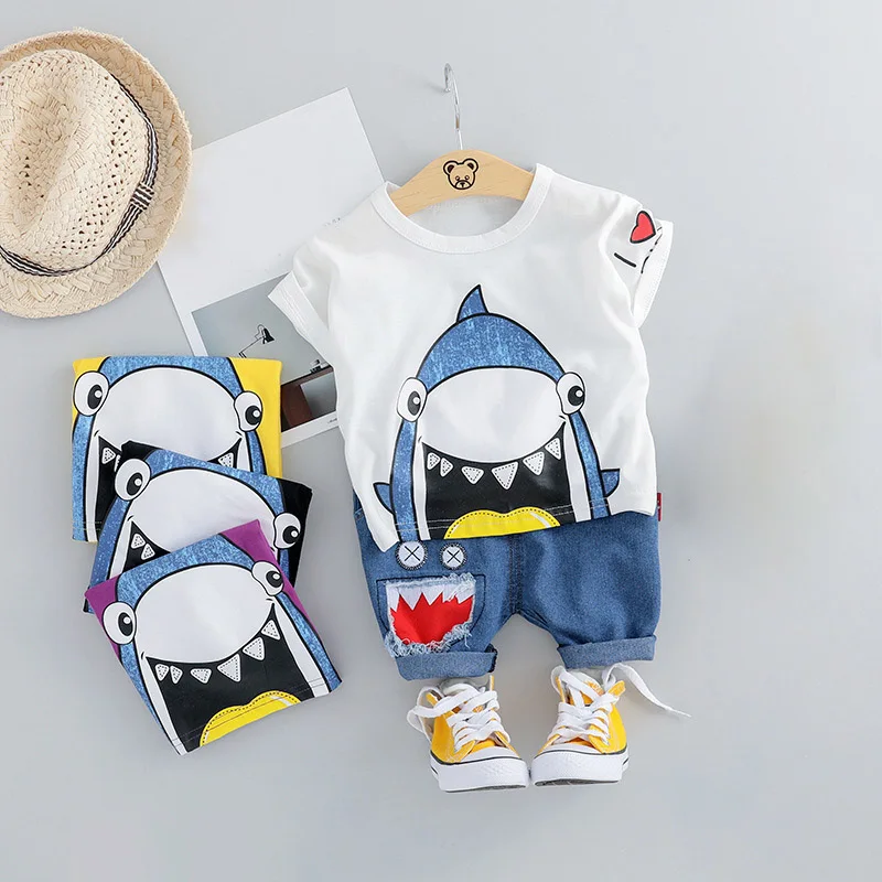 Одежда для младенцев г. Летний комплект одежды для новорожденных мальчиков, футболка+ шорты, комплект из 2 предметов Детский костюм, костюм для малышей, комплекты одежды