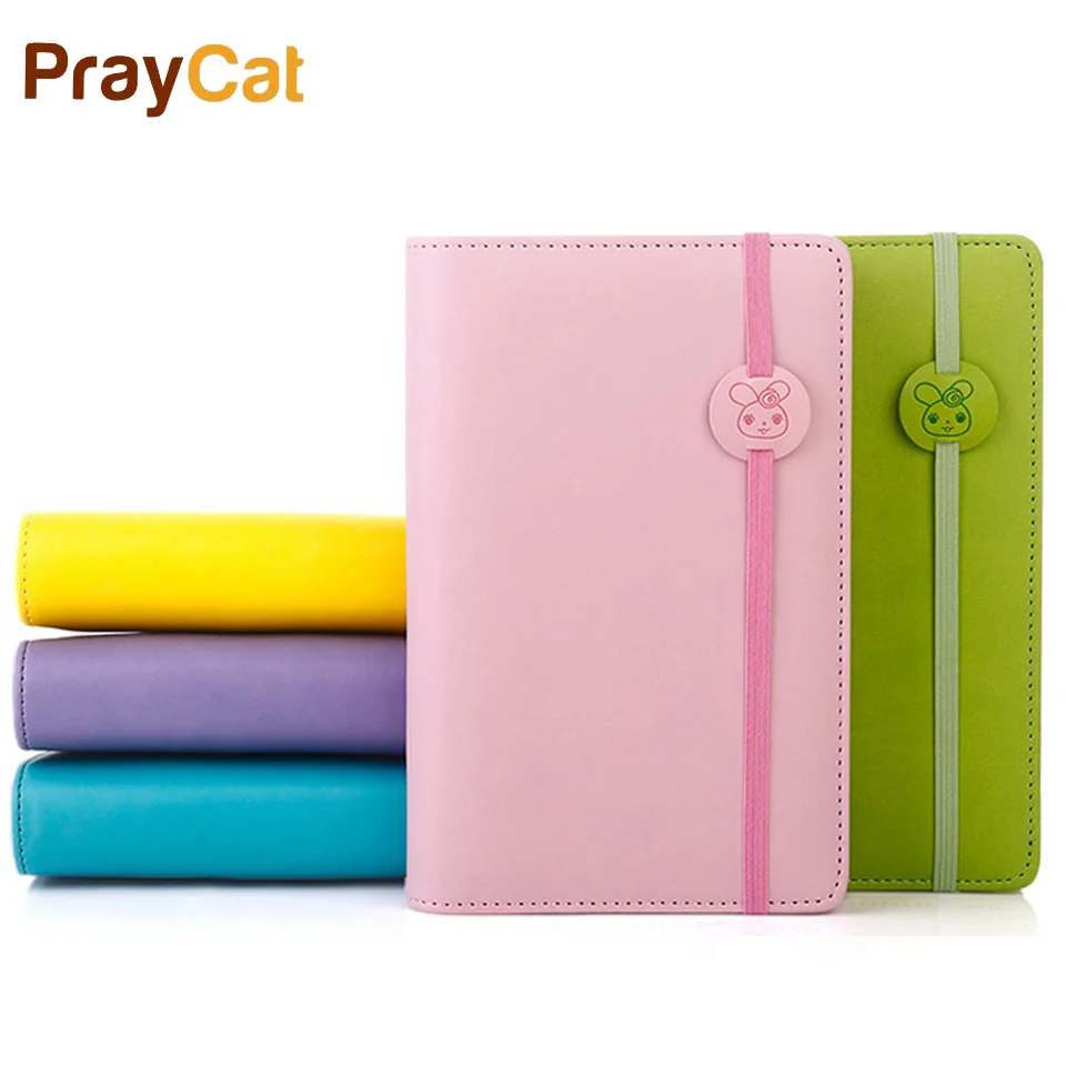 

32K Spiral Kawaii Notebook Dokibook Planner Agenda Line Grid Point Paper Notepad Leather Soft Copybook Note Pad Custom Logo