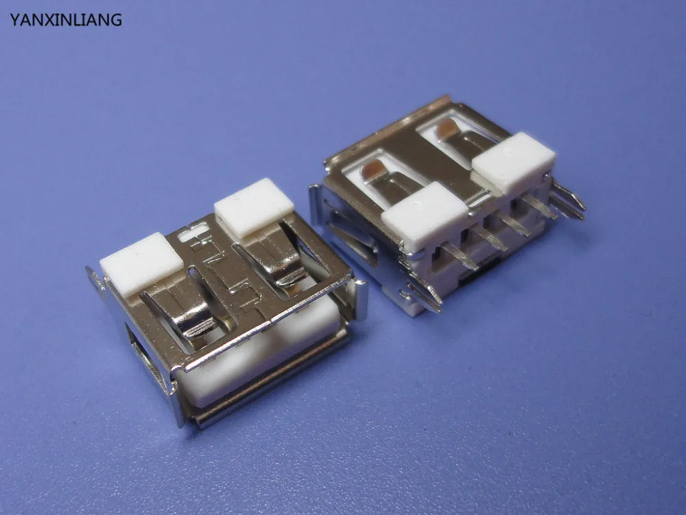 

10pcs/lot USB 2.0 4Pin A Type Female Socket Connector Short Volume Style for Data Transmission Charging Free Shipping