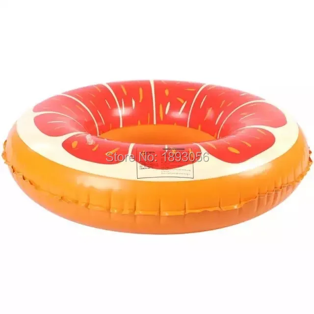 

90cm Inflatable Grapefruit Pool Toy Kid Child Adult Orange Swimming Tubes Water Sport Summer Life Buoy Swim Circle Pool Floats