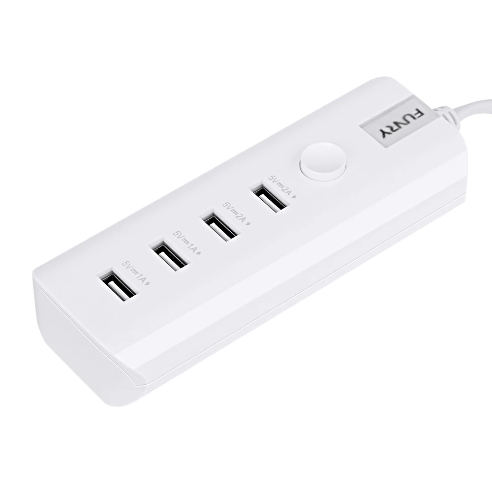Funry CHG EU001 ЕС Подключите USB мини зарядные устройства 5 В 4 Интерфейс Вход 110 250