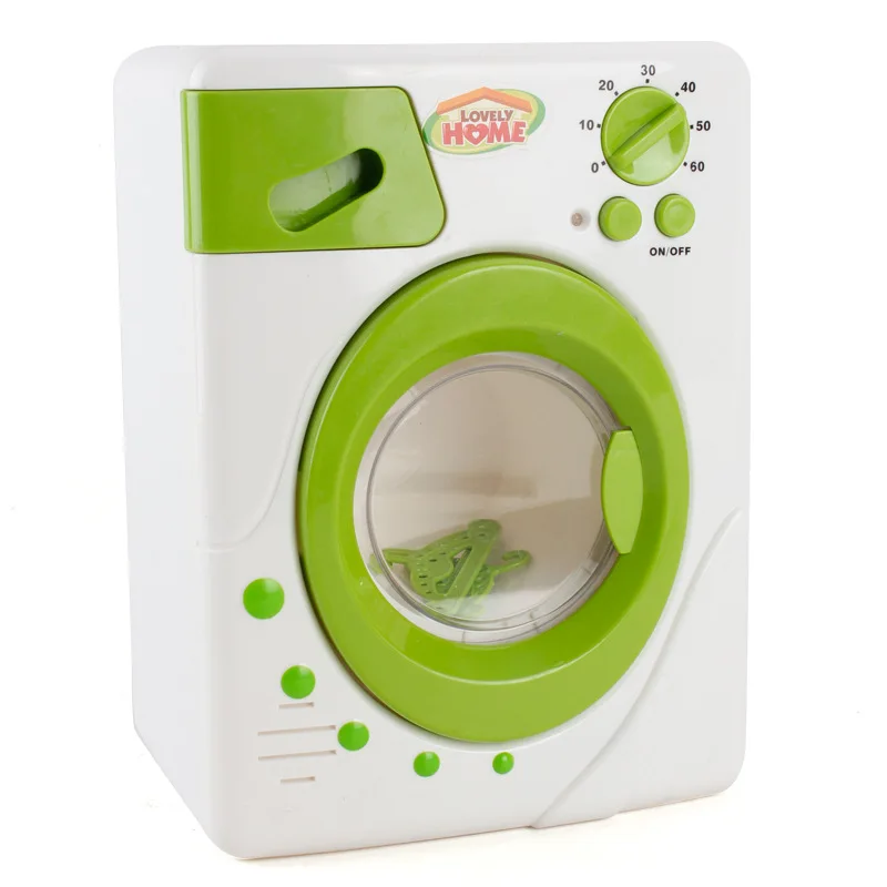  Simulation Washing machine Toy Children Pretend Play Household appliances Electric toy Develop Hous