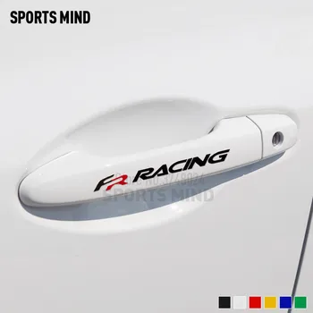 

5 Sets Customizable FR Racing Automobiles Handle Car Stickers Decal For Seat Altea Leon Cupra FR Ibiza Toledo Car Accessories