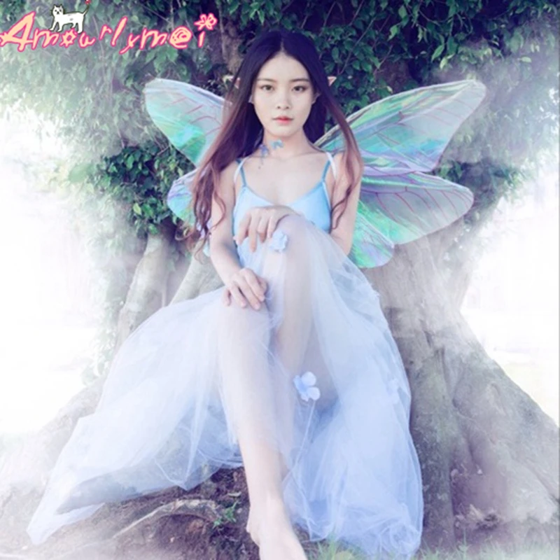 Costumes De Cosplay D Halloween Ailes De Papillon Pour Fee Elfe Costumes De Performance Pour Femmes Et Filles Photographie Livraison Gratuite Aliexpress