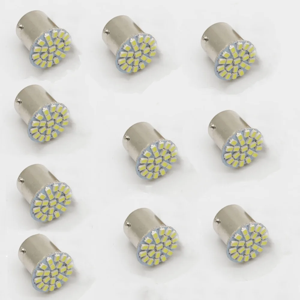 

10 pcs 12V 1156 1157 3020 22SMD LED Turn Signal Reverse Lights Brake Lights For Motorcycle Car Vehicle