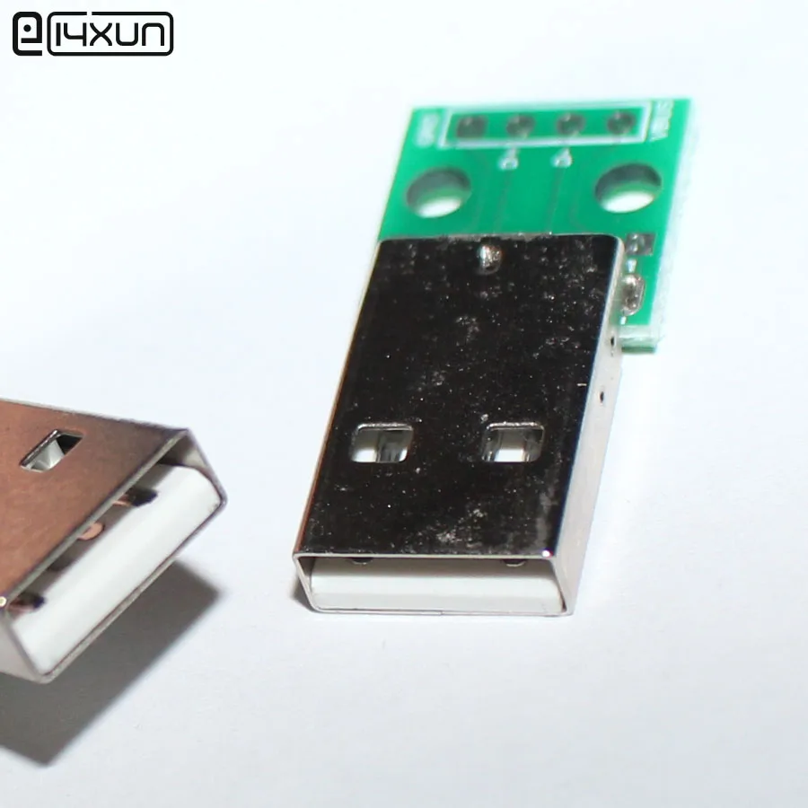 2pcs USB 2.0 Male Plug to DIP 4Pin Adapter Connector 2.54mm Welded PCB Converter Pinboard for Cellphone Data Lin | Обустройство дома