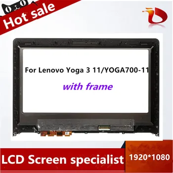 

Free shipping For Lenovo Yoga 3 11 Yoga700 11 (N116HSE-EBC) 1920*1080 LCD Touch Screen Digitizer Assembly 1 order