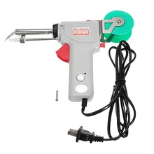 60 Вт 200~ 450C температура регулируемый одной рукой автоматический отправить оловянный Электрический нагрев сварной припой паяльник пистолет станционные инструменты