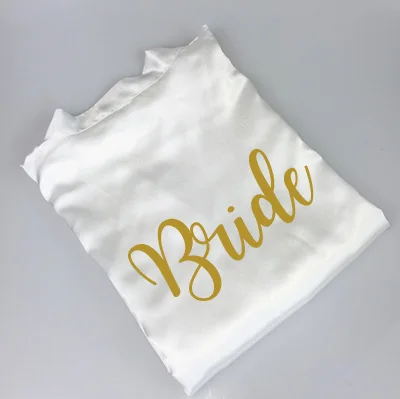 bride in gold writing