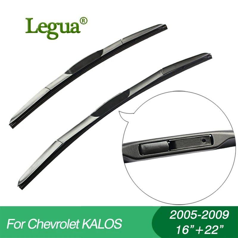 

1 set Wiper blades for Chevrolet KALOS(2005-2019),16"+22",car wiper,3 Section Rubber, windscreen, Car accessory