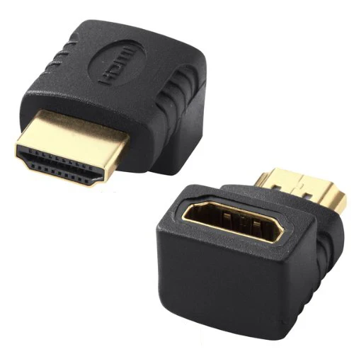 AAAE верхний HDMI адаптер 90 градусов под прямым углом l-типа(снизу) черный