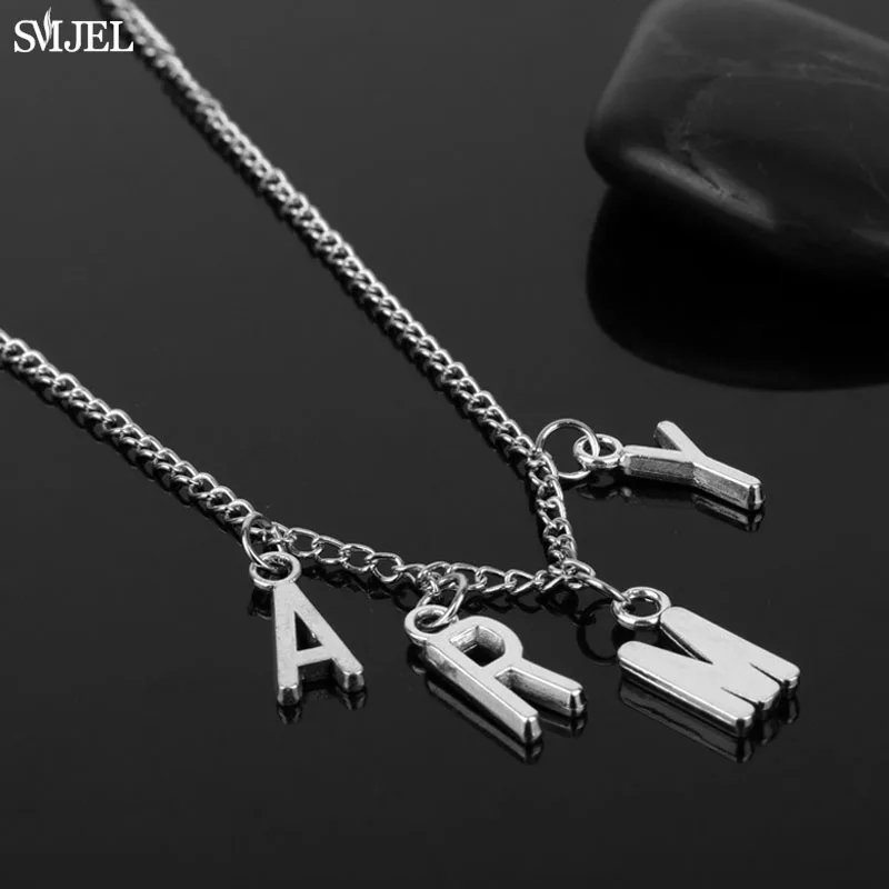 Модный чокер SMJEL с надписью Jimin в армейском стиле для женщин и мужчин ювелирные