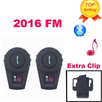 

Extra Clip as gift ! 2 PCS FDC-VB bt interphone 500M Bluetooth Motorcycle Interphone Helmet Intercom Headset bt interphone