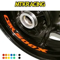 MTKRACING Бесплатная доставка 8 X на заказ внутренняя обод наклейки колеса Светоотражающие в полоску для HONDA CBR 500X