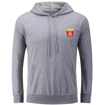 

Fries before guys Design Autumn Winter Casual Cotton Mens Hoodies Sweatshirts Unisex Long Sleeve Pullovers Loose Hooded Coat