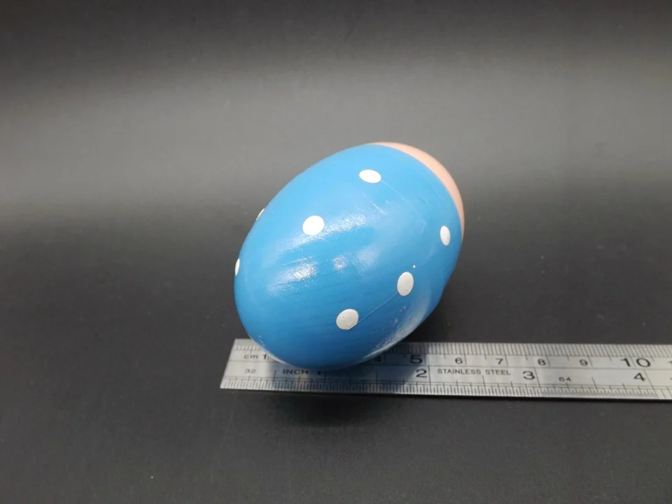 Синий Цвет Деревянный Песок яйцо погремушка музыкальный инструмент ударный инструмент игрушка ребенок