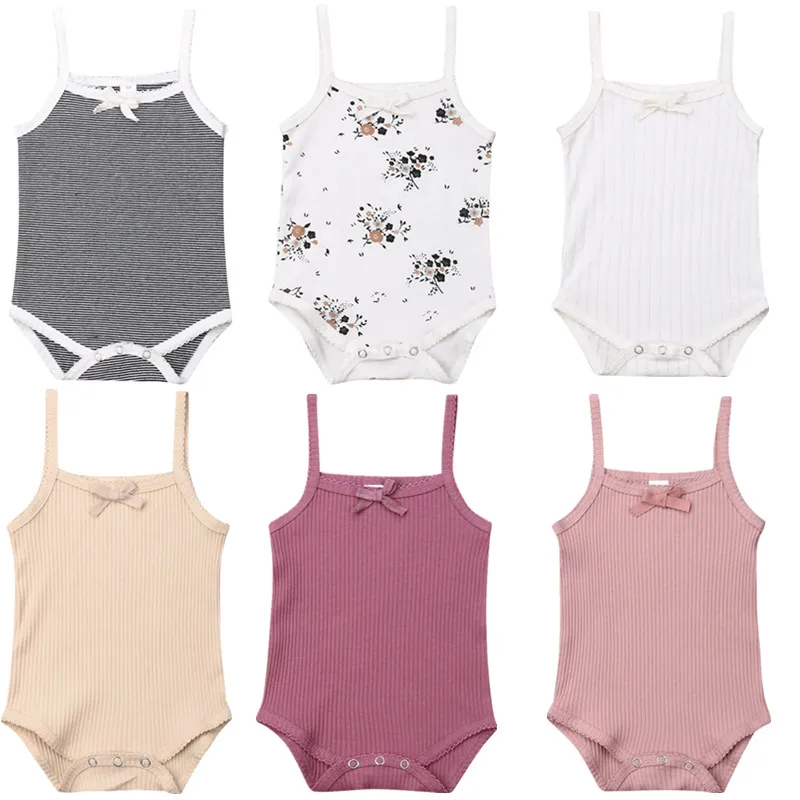 

Emmababy 3Pcs/Lot Newborn Kid Baby Girl Boy Summer Sleeveless Clothes Cotton Romper Jumpsuit Sunsuit