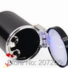 10 шт./лот Портативный авто светодиодный свет Бездымная Пепельница держатель для сигарет/DHL