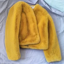 Новинка, Женское пальто из искусственного меха кролика Рекс, короткий мех, большой размер, искусственный мех, тонкий женский искусственный мех, Женское зимнее пальто, Повседневные Вечерние куртки, пальто, WZ463