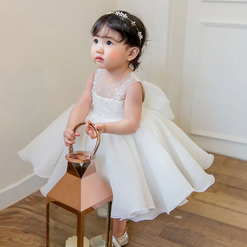 

Baby Dress Lace Flower Girl Christening Gown Baptism Clothes Newborn 1 year Birthday Infant Party Dresses Princess Costume