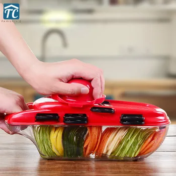 

Upgrade Vegetable Cutter with Wash Sieve 7 Steel Blade Mandoline Slicer Potato Carrot Cheese Grater Vegetable Slicer