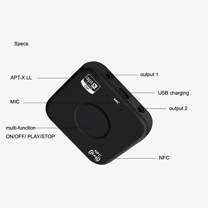 Приемный Bluetooth приемник портативный многофункциональный беспроводной аудио