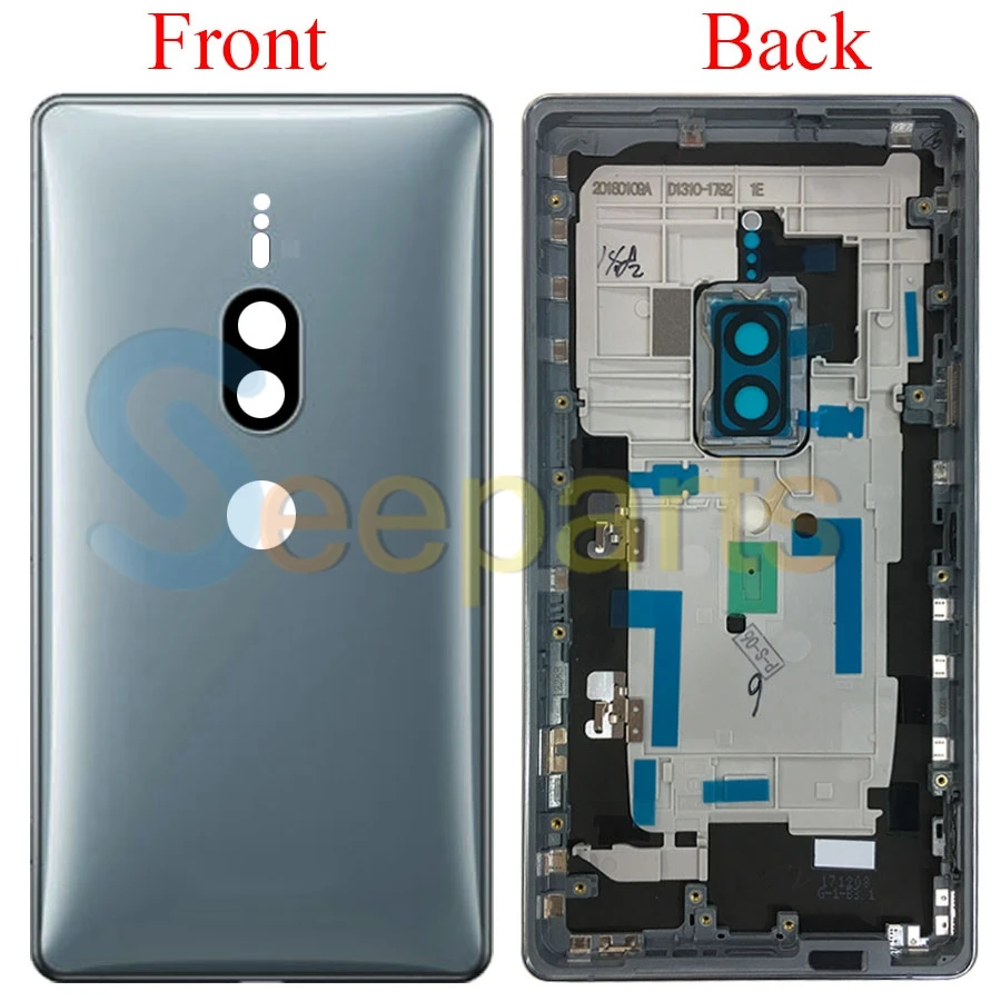 Original Metal 5.8 For Sony Xperia XZ2 Premium Dual H8166 Back Battery Cover Rear Door back case Housing Case With Side Buttons (2)
