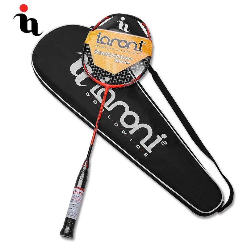 IANONI raquetas de bádminton profesional de alta calidad ventas calientes Eastic Durable 100% Firber carbono marco grafito raqueta de Bádminton