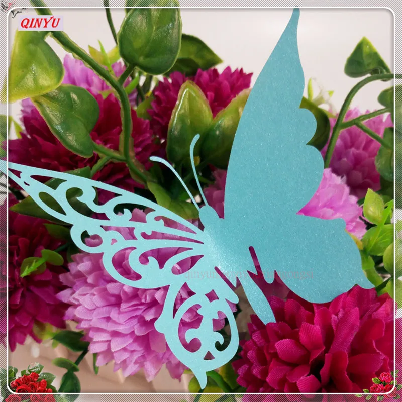 50 шт. бумажные бокалы бабочки для вина 21 цвет|paper card|cards for weddingdiy paper cards |