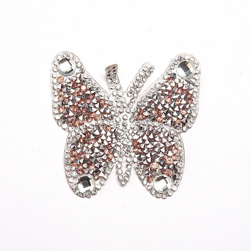 DIY Butterfly Elegant Iron Patches For Clothing Sew On Sequin Applique With Rhinestone Dress Patches Decals Bag