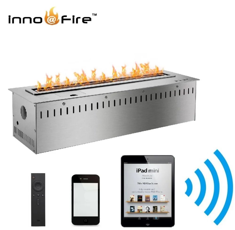 Buy On sale 30 inch smart fireplace with remote control bio ethanol fuel from