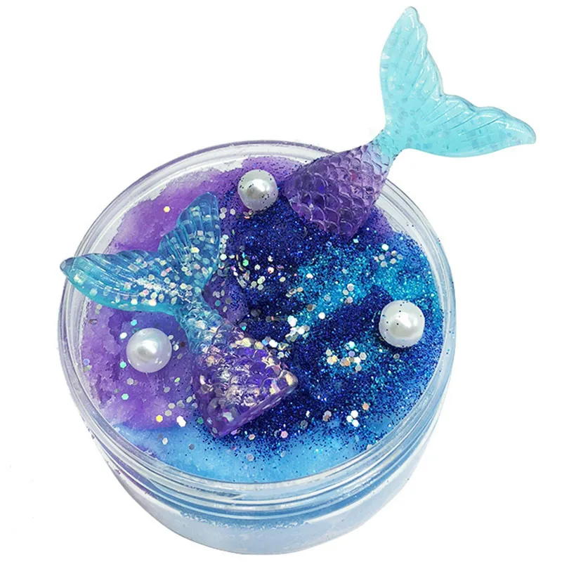 

2019 Creative Beautiful Cotton Putty Clay Slime Fluffy Floam Mud Modeling Children Intelligent Plasticine Magic Gift Kid Toy