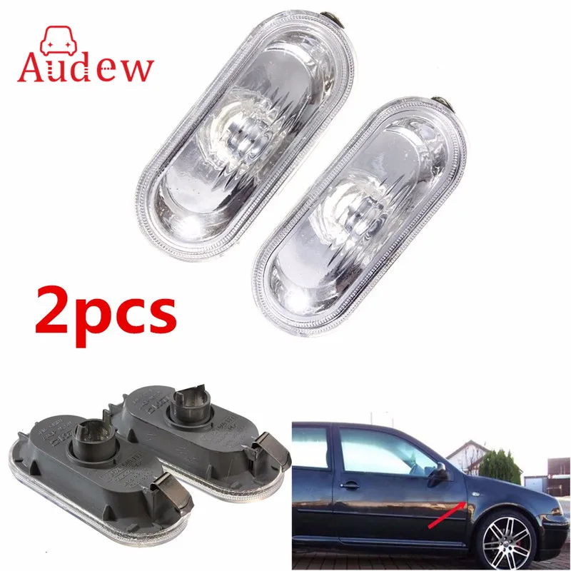 2Pcs Car Auto Side Marker Light For VW Jetta Golf Bora MK4 Passat B5 B5