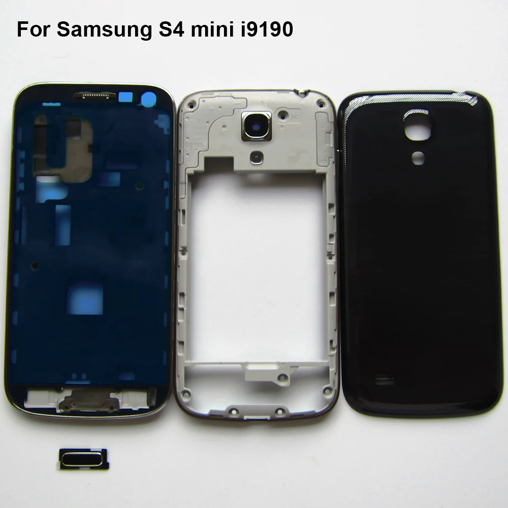 Для samsung Galaxy S4 мини Полный Корпус Чехол Набор для i9195 i9190 i9192 средняя рамка + задняя