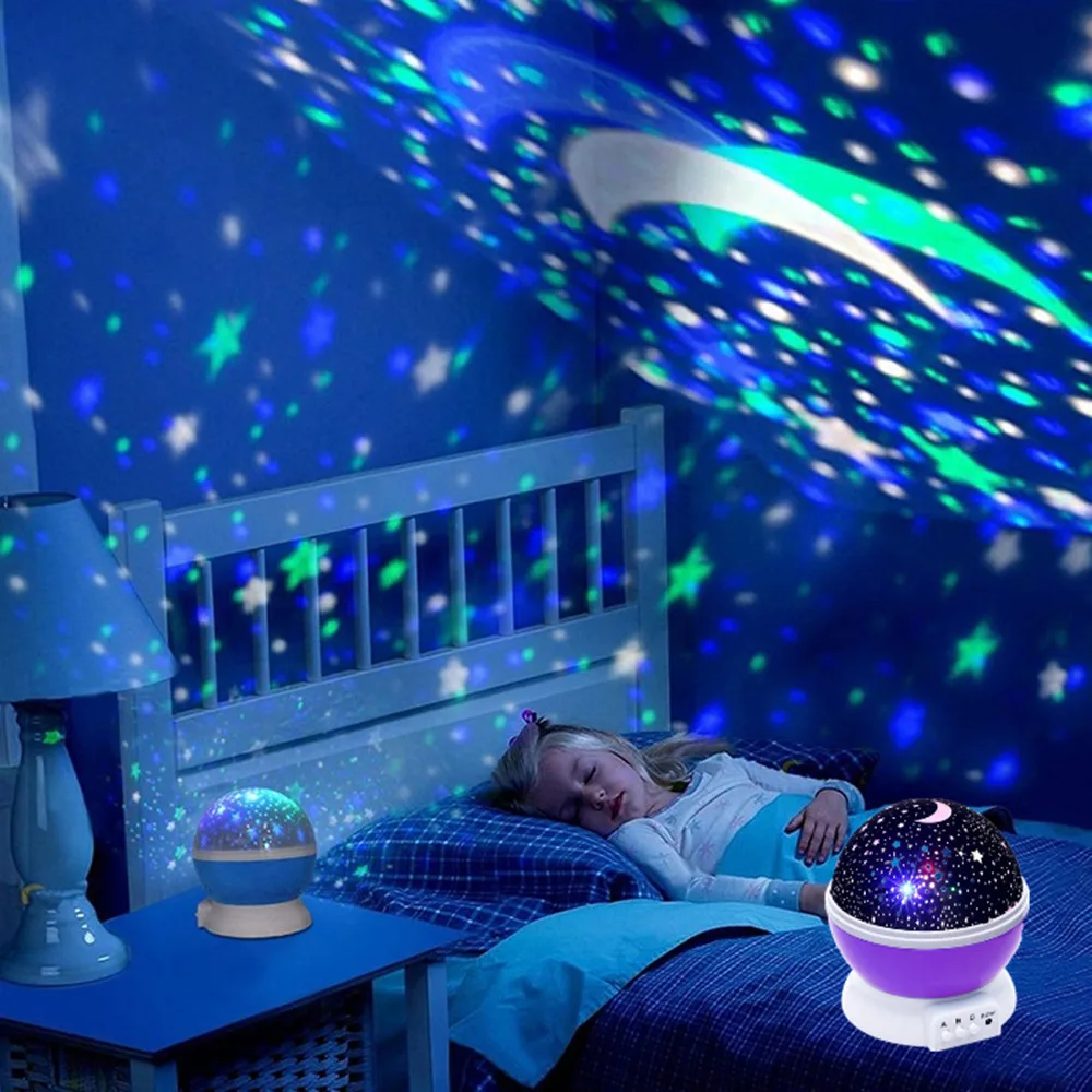 Us 5 34 20 Off Multiple Stars Starry Sky Ocean Universe Music Player Romantic Led Night Light Projector Kids Gifts Children Bedroom Night Lamp In