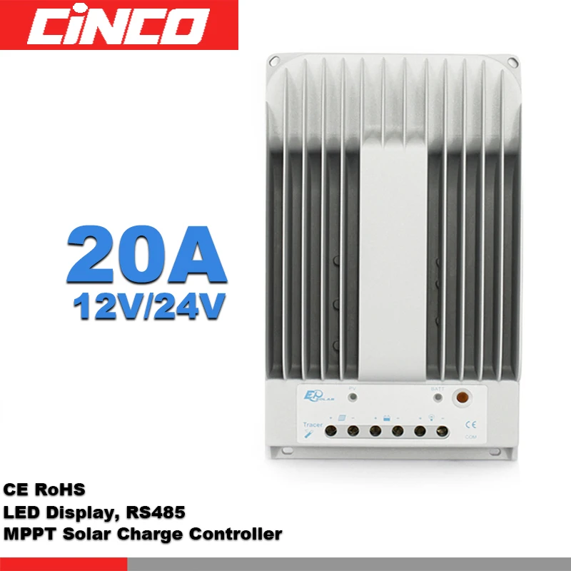

Tracer2215BN, 20A 12V/24 , MPPT solar controller RS485 remote control with timer and lighting switch connect solar cell panel