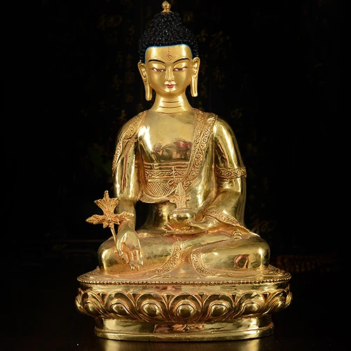 32cm Large Buddha Figure Efficacious Home Office House Protection Talisman Tibetan Buddhism