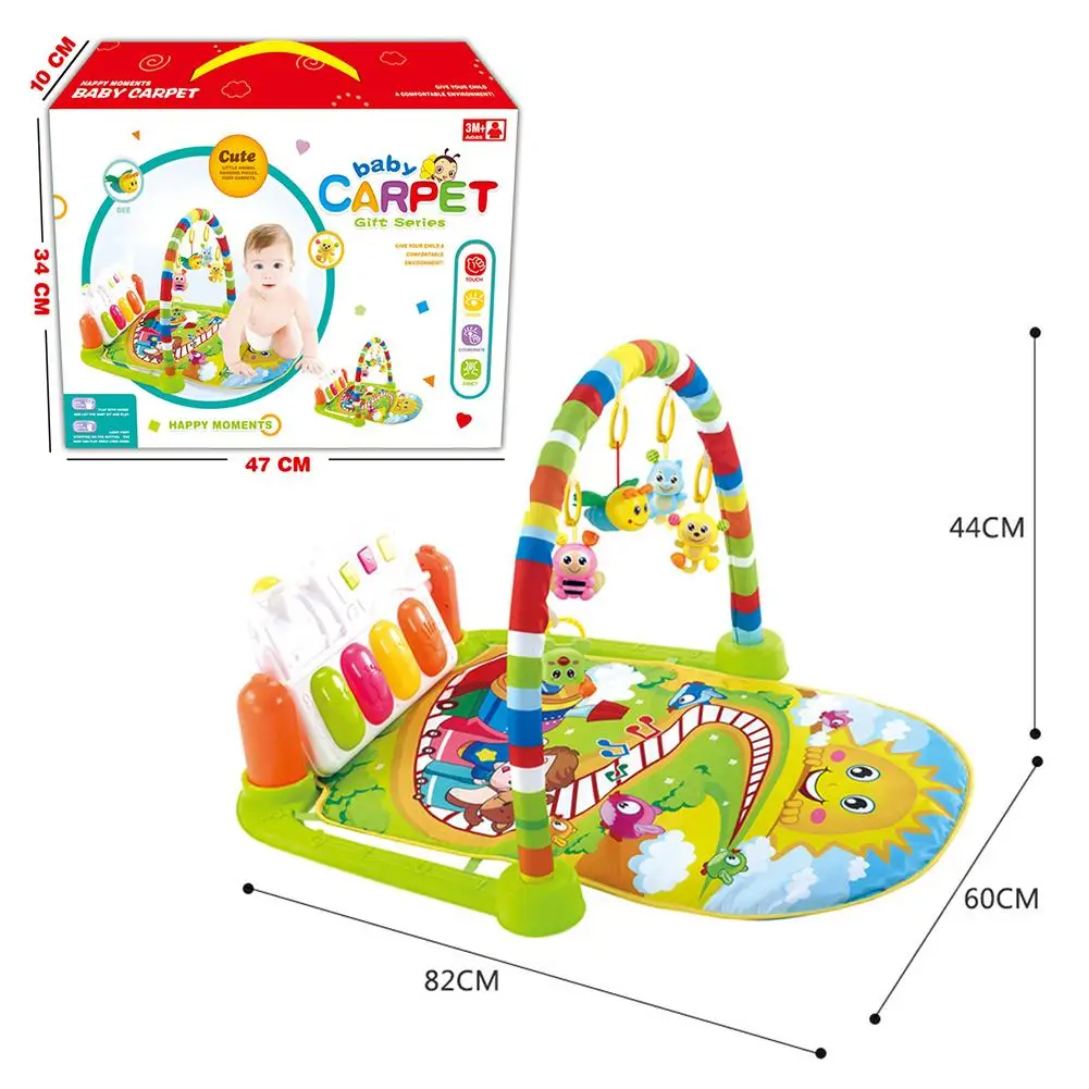 Rack de Brinquedos Esteira do Jogo com o Teclado de Piano da Música do Bebê de Fitness Presente para as Crianças Bebê Ginásio Puzzles Educativos de Fitness Infantil Tapete Mat 7 de Piano Da Música Do Bebê de