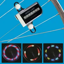 1pcs New Arrival 14 LED Motorcycle Cycling Bicycle Bike Wheel Signal Tire Spoke Light 30 Changes Drop Shipping