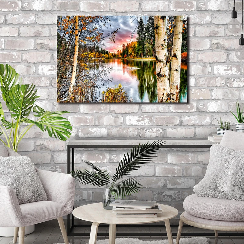 1 Panel Birch Tree Elk Large Canvas Prints Wall Art Posters  Bedroom Decor Paintings (7)