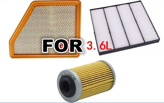 

Air Filter+Cabin Filter+Oil Fiter For Chevrolet Camaro 3.6L 2009 2010 2011 2012 2013 2014- 92196275 92234714 PF2129